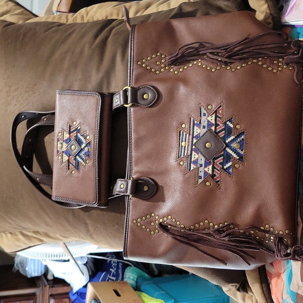 Concealed handgun purse and matching wallet never used